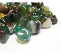 Perlin 150 piedras preciosas de ágata, semipreciosas, 9 mm ~ 15 mm, piedras semipreciosas para decoración, meditación, chakra (verde)