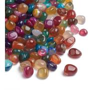 Perlin 150 piedras preciosas de ágata, semipreciosas, 9 mm ~ 15 mm, piedras semipreciosas para decoración, meditación, chakra (mezclado)