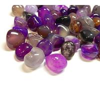 Perlin 150 piedras preciosas de ágata, semipreciosas, 9 mm ~ 15 mm, piedras semipreciosas para decoración, meditación, chakra (morado)