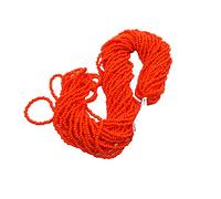 Perlin 2mm Rocailles Cuentas de cristal, cuentas de semilla indias, cuentas pony, perlas Preciosa Ornela checas, 9000 unidades, CZ 11/0, en varias hebras (naranja opaco)