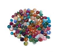 Perlin 50 piedras preciosas de ágata, semipreciosas, perlas de 9 mm ~ 15 mm, piedras semipreciosas para juego de piedras preciosas para búsqueda del tesoro y decoración