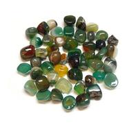 Perlin 50 piedras preciosas de ágata, semipreciosas, perlas de 9 mm ~ 15 mm, piedras semipreciosas para juego de piedras preciosas para la búsqueda del tesoro y la decoración (verde)