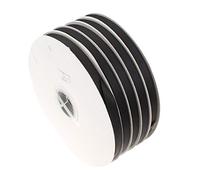 Perlin - Cinta de grosgrain de 20 metros, color negro, 10 mm, para coser, cinta de scrapbooking, cinta decorativa, cinta de tela, cinta decorativa para joyas