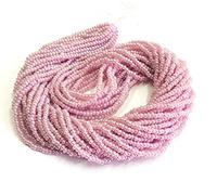 Perlin Cuentas de 2 mm Preciosa Ornela checas 9000 unidades de perlas de cristal CZ 11/0 24 en varias hebras (rosa Ceilán)