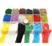 Perlin Cuentas de cristal indias para semillas, perlas pony, 2 mm, Preciosa Ornela, checas 11/0, en varias hebras, 18 colores, con caja de 81000 unidades