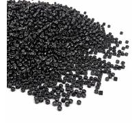 Perlin Cuentas de cristal negro 2 mm 2,5 mm cilindro tubo miyuki estilo semilla 8000 unidades 100 g perlas de joyería para pulsera collar DIY manualidades