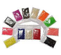 Perlin Hotfix - Juego de piedras termoadhesivas (5 mm, 10 colores, 2000 unidades, mezcla de colores epoxi neón, SS20, calidad AAA)