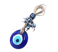 Perlin Nazar Boncuk Boncugu Turco Azul Evil Eye Tapiz de Pared 18 cm Ornamento Amuleto Decoración Hogar Decoración Protección Bendición Regalo Perlas de Cristal Colgante para Coche Casa y Oficina