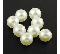 Perlin Perlas de cera crema, 3/6/8 mm, perlas de plástico acrílico, decoración de mesa para bodas, estrellas redondas de alambre, (3 mm, 250 unidades)
