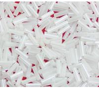 Perlin Rocailles cuentas de cristal perlas de los indios perlas de semilla perlas Pony 6mm cuentas Bugle, tubos, varillas 3300 piezas (Ceilan blanco)