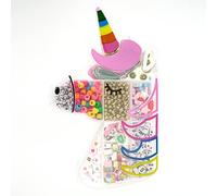 PERLINE ABC- Unicorno Estuche Abalorios Unicornios 3 surt, Multicolor, Taglia Unica (Nice Group 87023)