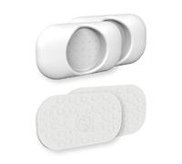 Perma Child Safety Protector de pared para puerta de bebé, protege paredes y puertas, uso con puertas montadas a presión para bebés y perros, paquete de 4