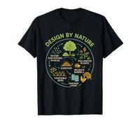 Permacultura Rewilding Diagrama Diseño por Nature Eco Living Camiseta