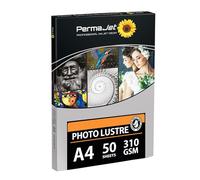 PermaJet Photo Lustre - Papel fotográfico para impresora de inyección de tinta, 310 g/m², A4, 50 hojas