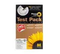PermaJet Testpack Inkjet Canvas A4, 6x3 Hoja Artistic Fina Art Gloss Mate Semi