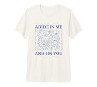 Permanece En Mí Y Yo En Ti Soy La Vid Juan 15:4-5 Flores Camiseta Premium