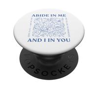 Permanece En Mí Y Yo En Ti Soy La Vid Juan 15:4-5 Flores PopSockets PopGrip Adhesivo