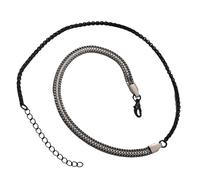 Permanent Element2 - Pulsera de cadena de acero a prueba de suciedad para todos los días para camaradas y familia, pulsera moderna con diseño contorneado