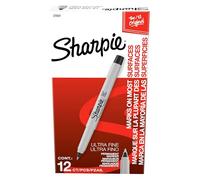 Permanent Marker, Ultra-Fine, Black Ink, Sold as 1 Dozen