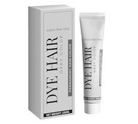 Permanent Silver Gray Hair Dye - Punk-Style Long-Lasting Cream | Vibrant Finish | Easy-to-Apply Color For Women & Men | Professional Salon Results At Home