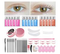 PERMANIA Kit Lifting de Pestañas, Eyebrow Lift Kit, 2-in-1 Kit Lifting Pestañas, Fragancia de Rosas, Nuevos Accesorios para Pestañas Curvas