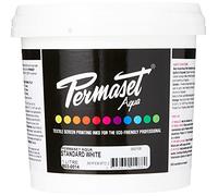 Permaset Aqua - Tinta para serigrafía textil (1 L, ecológico, tinta blanca)