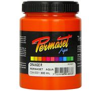 Permaset Aqua - Tinta para serigrafía textil (300 ml, ecológica, color naranja)