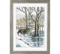 Permin Kit de punto de cruz, diseño de 3 caballos