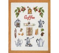 Permin Kit de punto de cruz, diseño de la hora del café