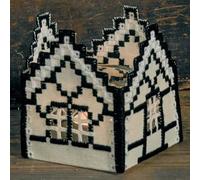 Permin Kit Hardanger de soporte para velas de té Cream House