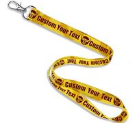 Permiso de Trabajo Personalizado Cuello Correas Lanyards, Personalizada Lanyard 30/50/100pcs Impresión de su texto, nombre o logotipo