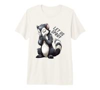 Permítanos rociar Divertido Animal Juego de Palabras Lindo religioso orando Mofeta Camiseta Premium