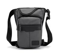 Pernera Moto Bolsa cartuchera for Hombre, riñonera, Motociclismo, Informal, Cuerpo, Muslo, cinturón de Cadera Masculino, riñoneras(Grey)