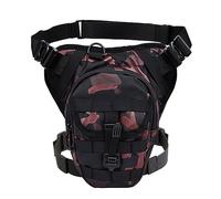 Pernera Moto Bolsa cartuchera for Motocicleta, Bolsa multifunción for Motocicleta, riñonera, Bolsa de Pecho for Montar en Motocicleta, riñonera for Muslo Bolsa Pierna Moto (Color : DB-101 RD)