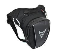 Pernera Moto Bolsa cartuchera Impermeable for Motocicleta, Bolsa for cinturón de Montar a Motobiker, riñonera Bolsa Pierna Moto(Gray)