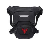 Pernera Moto Bolsa de Cintura Baja for Motocicleta, cinturón for Muslo, Cadera BU, Impermeable, for Viaje, Ajustable, for Hombre, riñonera(Red MC0129)