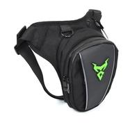 Pernera Moto Bolsa de Cintura Baja for Motocicleta, cinturón for Muslo, Cadera, Impermeable, for Viaje, táctico, Bolso, riñonera Bolsa Pierna Moto(Green)