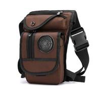 Pernera Moto Bolsa de Pierna de Lienzo Motocicleta Mensajero Mensajero Bolsas de Hombro Cinturón Hip Bum Cintura Fanny Pack RiñOnera Moto Pierna (Color : Coffee)