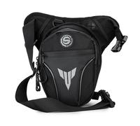 Pernera Moto Bolsa de Pierna for Motocicleta, Bolsa Cadera Impermeable, Cintura Motocross, for Motorista, riñonera for(Noir)