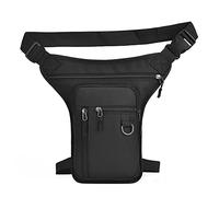 Pernera Moto Bolsa de Pierna for Motocicleta, Carcasa rígida for, Bolsa Lateral Extensible Impermeable for teléfono móvil, Accesorios for(Black-01)