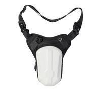 Pernera Moto Bolsa Lateral for Motocicleta, Impermeable, a la Cadera, for teléfono móvil, for Montar en Bicicleta Bolsa Pierna Moto(White)
