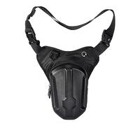 Pernera Moto Bolsa Lateral for Motocicleta, Impermeable, a la Cadera, for teléfono móvil, for Montar en Bicicleta(Noir)