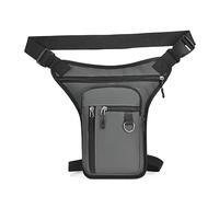Pernera Moto Bolsas Impermeables for Cintura for piernas, riñonera portátil Divertida for Senderismo al Aire Libre, riñonera for Motocicleta, Bolsa for Pierna Bolsa Pierna Moto(Gray)