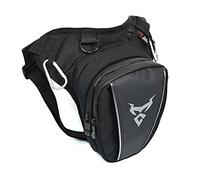 Pernera Moto Bolso de la Pierna de la Cintura de la Gota Impermeable Cinturón del Muslo Hip Bum Motocicleta Viaje FANDY Pack Bolsas Bolsa Pierna Moto (Color : Grey)