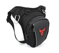 Pernera Moto Bolso de la Pierna de la Cintura de la Gota Impermeable Cinturón del Muslo Hip Bum Motocicleta Viaje FANDY Pack Bolsas Bolsa Pierna Moto (Color : Red)