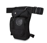 Pernera Moto Riñonera de Lona for Hombre, Tipo Bandolera, Multiusos, for Motocicleta, for Acampar Bolsa Pierna Moto(Noir)