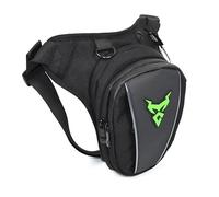 Pernera Moto Riñonera de Nailon Impermeable for Motocicleta, Bolsa for Pierna, cinturón for Montar en Moto Bolsa Pierna Moto(Green)