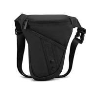Pernera Moto Riñonera for Hombre, Bolsa cartuchera Impermeable, Informal, for Viajes, Senderismo, Motocicleta, cinturón Masculino, Cadera, Muslo, Bolsas Bolsa Pierna Moto(Noir)