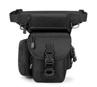Pernera Moto Riñonera for Hombre, Bolsa for Pierna, Motocicleta, cámara for Ciclista, Deportes, Viaje, cinturón for la Cadera, riñonera for el Muslo Bolsa Pierna Moto(Noir)