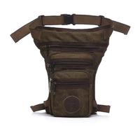 Pernera Moto Riñonera for Hombre con Pierna caída, for Motociclista, Deportes al Aire Libre, Viajes, Senderismo, Escalada, riñonera, cinturón, riñonera Bolsa Pierna Moto(Coffee)